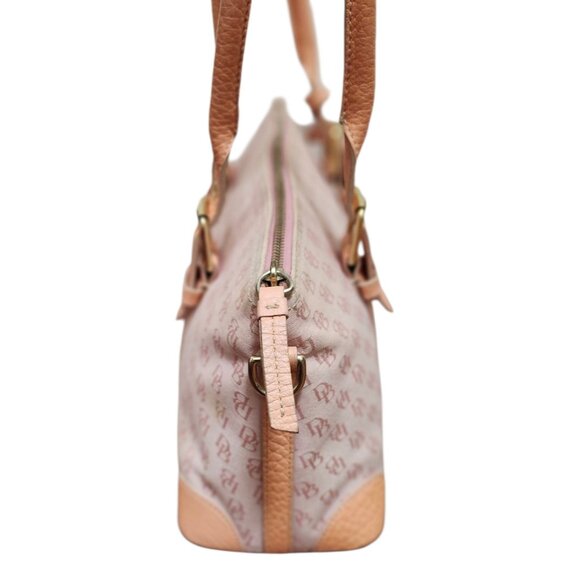 Y2K Dooney & Bourke Logo Pink Canvas Bag Purse - Picture 6 of 16
